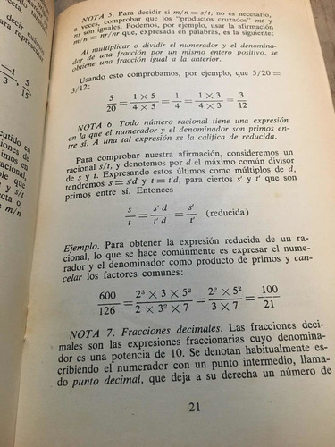 Los Numeros Racionales- Francisco Tomas (Usado)