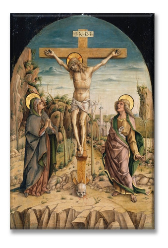 Cuadro Canva La Crucifixion By Carlo Crivelli 90*135 Cm