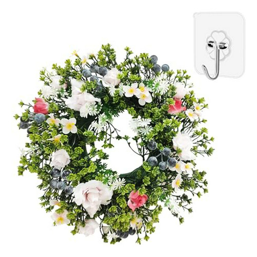 Corona De Primavera Artificial Para Puerta (30 Cm)