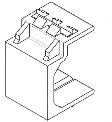 Tapon Ciego Para Face Plate Commscope Modelo 1116412-3