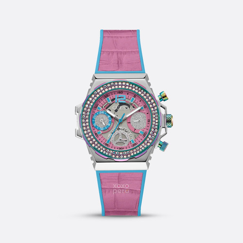 Reloj Guess Gw0553l5  Fusion Para Mujer Doble Tono