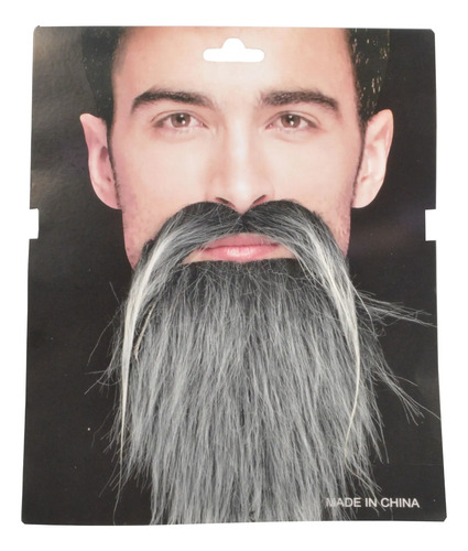 Mm Gray Black Men's Beard 2-piece Set - All Yards - Mens