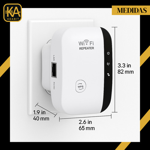 Repetidor amplificador De Señal Wifi Extender Access Point 300mbps 2.4ghz