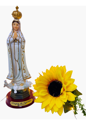 Nuestra Señora De Fátima En Porcelana 20 Cm + Novena