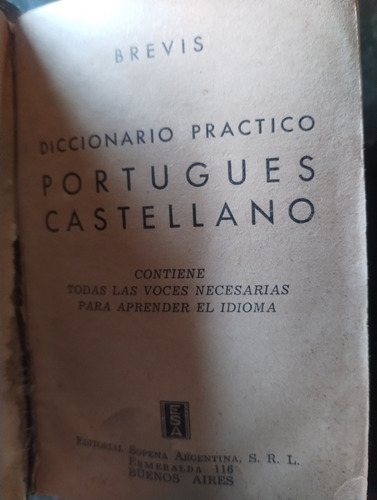 Diccionario Práctico Brevis Dúplex Portugués Castellano (Usado)