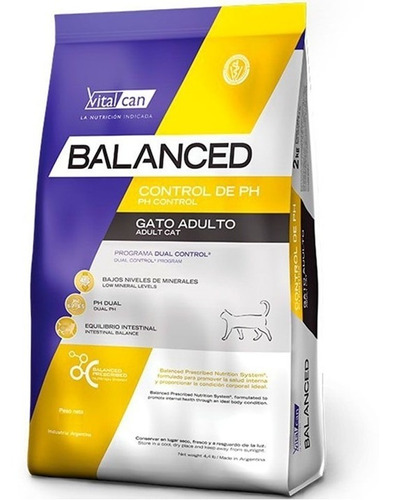 Alimento Gato Vitalcan Control Ph 7.5kg.  Np