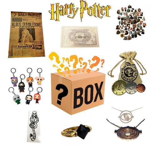 Caja De Harry Potter + De 10 Cosas + $1,000 De Contenido!