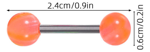 5 Pendientes Para Piercing En La Lengua: Acero Inoxidable, 2