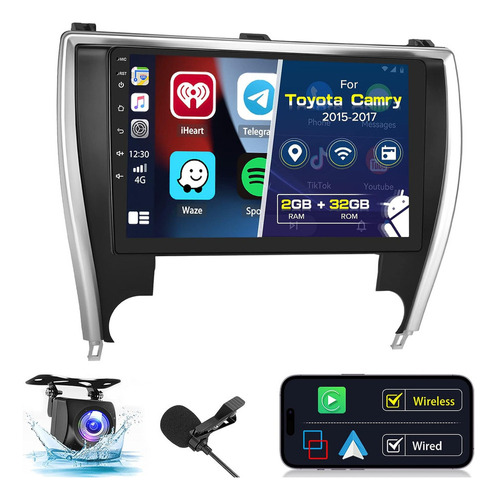 Radio Toyota Camry 2015-17 (ee. Uu.) Android 11 Estéreo Para