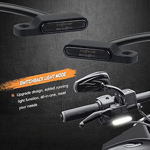 Un Par De Moto Conversión Led Luces De Marcha Intermitentes