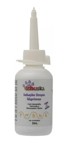 Loção Limpa Olhos Lagrima Cachorro Cães Gatos Tchuska 50ml