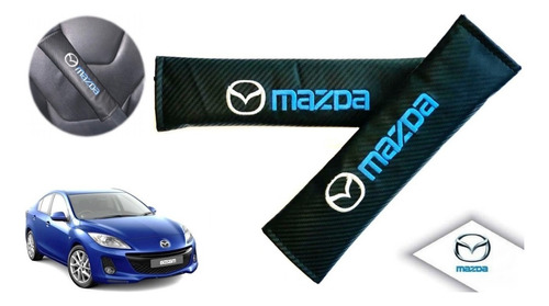 Par Almohadillas Cubre Cinturon Mazda 3 2010