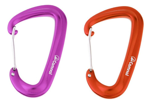 2pcs Hammock Carabiner Wire Gate Snap Carabiner Camping