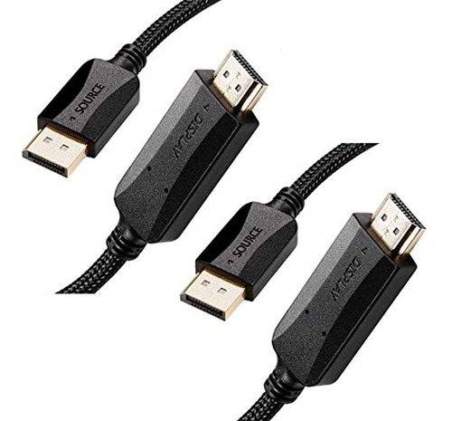 Displayport A Hdmi 6 Pies 2-pack, Dp Display Port A Hdmi