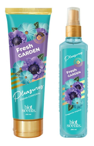 Set Body Mist Y Crema Corporal Bioscents Fresh Garden