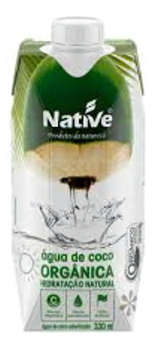 24 Água De Coco Orgânica Native 24x330ml - Sem Conservantes