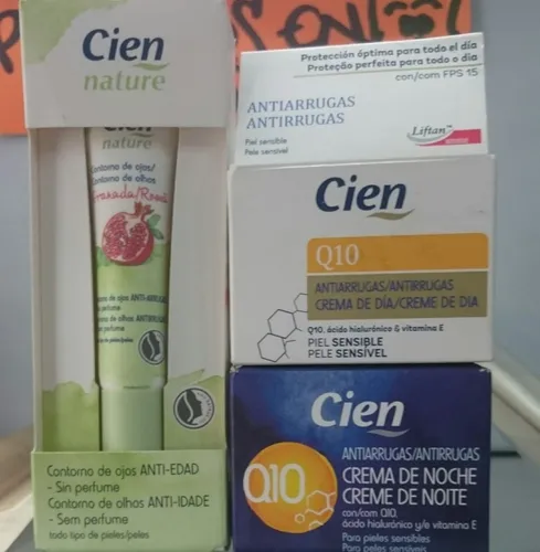 Crema Día + Crema Noche + Contorno Ojos Q10 Cien, Promoción