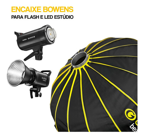 Softbox Beauty Dish 105cm Com Colmeia Greika Bowens + Bolsa