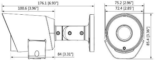Imagen 2 de 2 de Cámara de seguridad Dahua HAC-LC1220TP-TH-0360B con resolución Full HD 1080p
