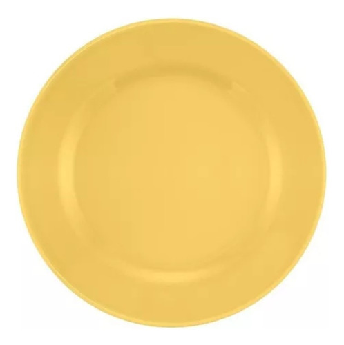 Plato Hondo Ceramica 22cm Color Amarillo Biona Donna