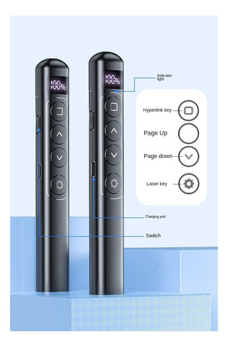 Puntero Láser Power Point Usb Ergonómico Recargable