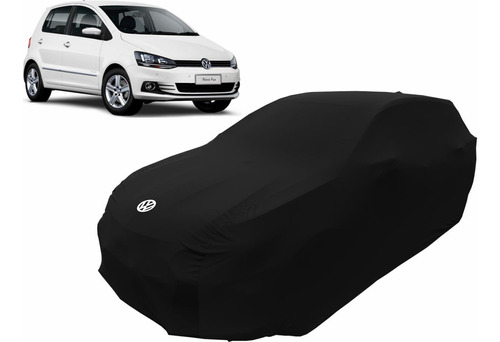 Capa De Tecido P/ Proteção De Carros Volkswagen Fox Cor Preta