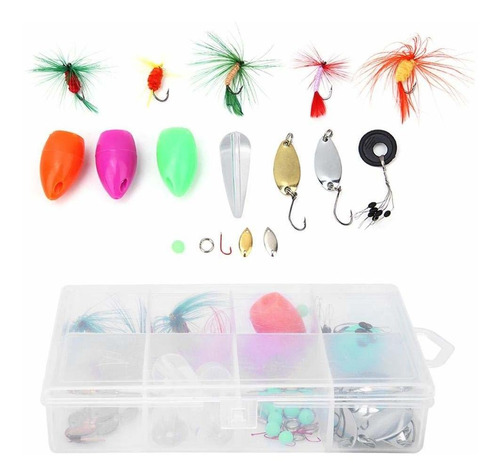 Enrilior 77 Pieza Flotante Pesca Lentejuela Para Pez Kit