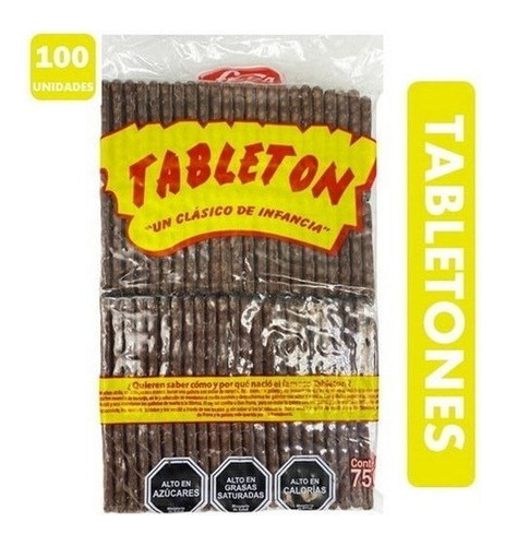 Chocolate Tableton Bolsa X 100 Unidades De Fruna