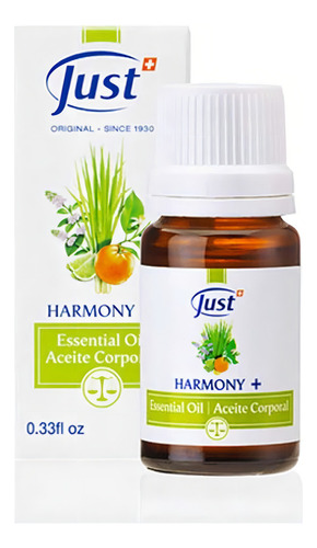 Aceite Harmony Just 10 Ml Aroma Fresco Y Energizante.