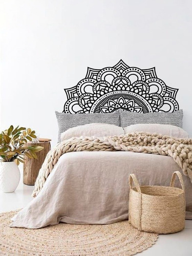 Vinilo Decorativo Vinil Pared Cabecera De Cama Mandala Mat