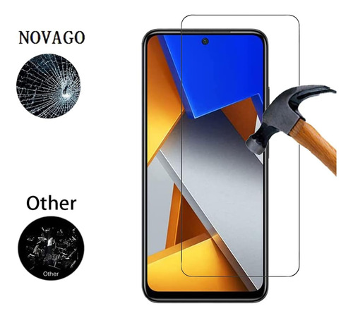 Funda Silicona Tpu Suave Carcasa Para Poco M4 Pro 4g+mica Transparente Xiaomi Poco M4 Pro 4g