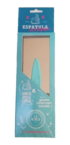 Espátula Scraper Repostería Acero Inoxidable Bordes Perfecto