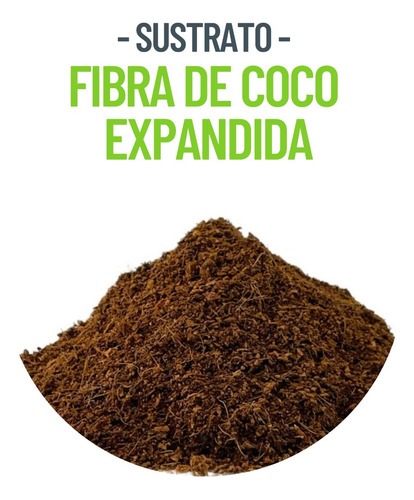 Saco Fibra De Coco Expandida 100 Lts Sustratos Para Cultivos