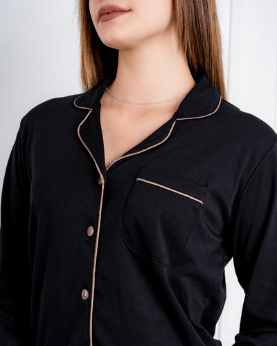 Ensueños - Pijama Hortensia Mujer Algodón 2 Piezas