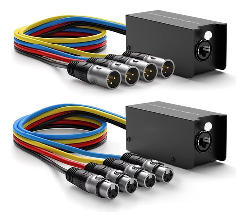 Receptor Snake Xlr De 3 Pines, Red Múltiple 4 A 1 Y