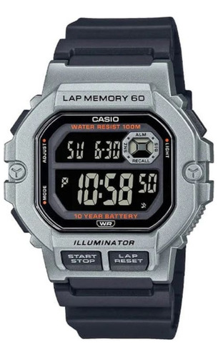 Reloj Casio Digital Ws-1400h-1bv Pantalla Negativa