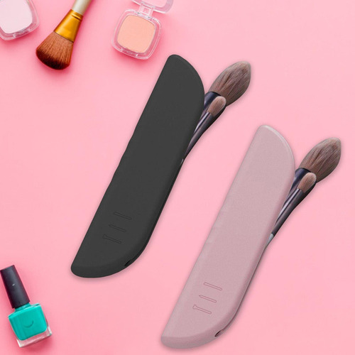 2 Soportes Portátiles Para Brochas De Maquillaje, Estuche