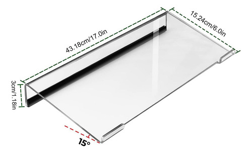 , Suporte De Teclado Inclinado Tilt Displaytray Clear