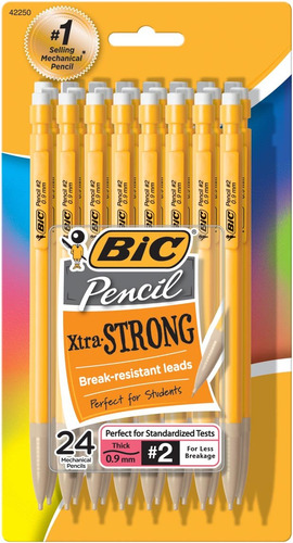 Bic Lapiz Xtra Strong (barril Amarillos) Punta Gruesa (0.035