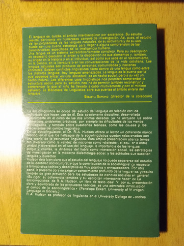 R.a. Hudson, La Sociolingüística. Anagrama.