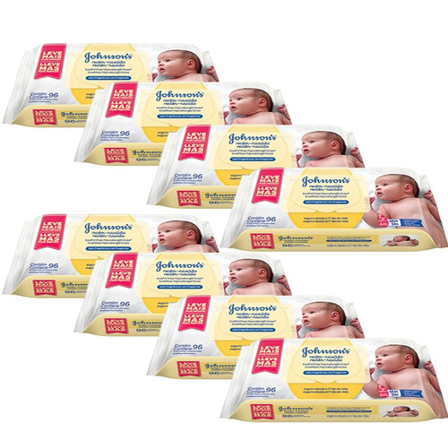 Lenços Umedecidos Recém Nascido Johnsons Baby C/768 Unidades