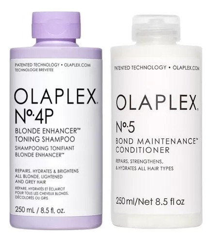 Olaplex 4p Shampoo Morado Matizador + Paso 5 Acondicionador