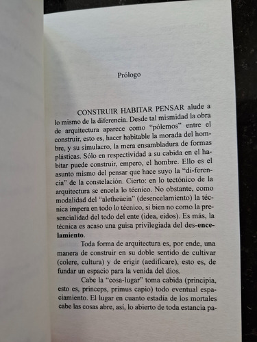 Construir, Habitar, Pensar Martín Heidegger