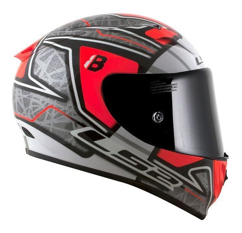Capacete Ls2 Ff323 Arrow R Hector Barbera Cnz/verm S2r
