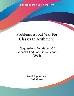 Libro Problems About War For Classes In Arithmetic: Sugge...