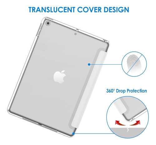 Funda Jetech, Para iPad 10.2'', Generación 7 / 8 / 9, Blanco
