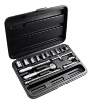 Comprar Juego De Dados Tubo Stanley 18pcs De 4mm A 13mm Encastre 1\u002F4 Color Plateado