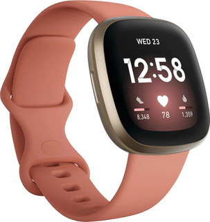 Fitbit Versa 3 Smartwatch Gps Arcilla Rosa / Dorado Claro