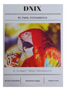 Papel Fotográfico Mate Rc Profesional A4 Por 20 Hojas