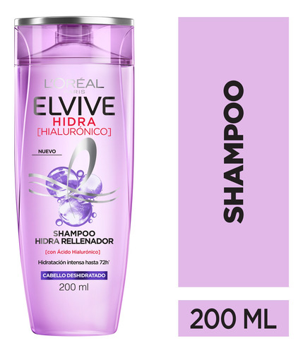 Shampoo Hidra Hialurónico Elvive L´oréal Paris 200ml